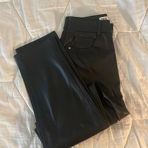 Zara leather pants